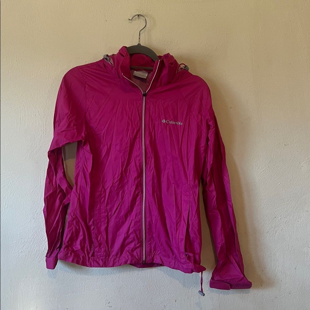 Columbia Hot Pink Rain Jacket